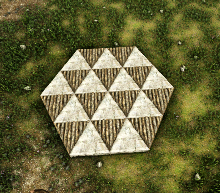 六角形の土台